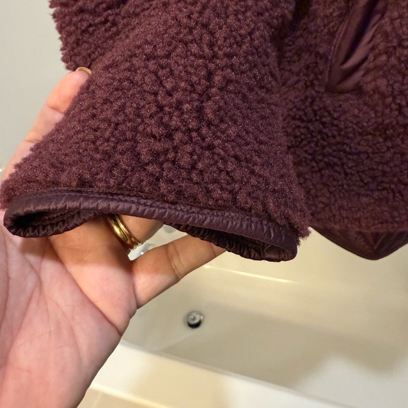 Athleta Cozy Sherpa Half Snap Pull over size 1X - Picture 4 of 6